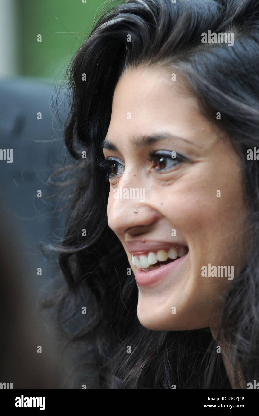 Pakistani poet and writer Fatima Bhutto attends a literary festival in Paris, France on June 19, 2010. Fatima Bhutto is granddaughter of former Prime Minister Zulfikar Ali Bhutto, the niece of former Prime Minister Benazir Bhutto, and daughter of Murtaza Bhutto, all assassinated in Pakistan. Her book 'Songs of Blood and Sword' will be published in France next year. Photo by Ammar Abd Rabbo/ABACAPRESS.COM Stock Photo