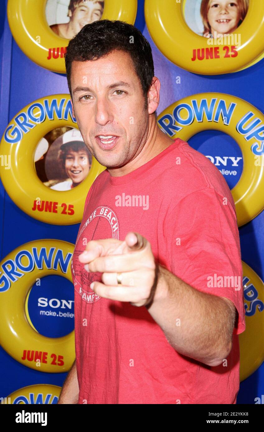 Adam Sandler attends the Grown Ups Premiere at the Ziegfeld Theater in New York City, USA on June 23, 2010. Photo by Donna Ward/ABACAPRESS.COM (Pictured: Adam Sandler) Stock Photo
