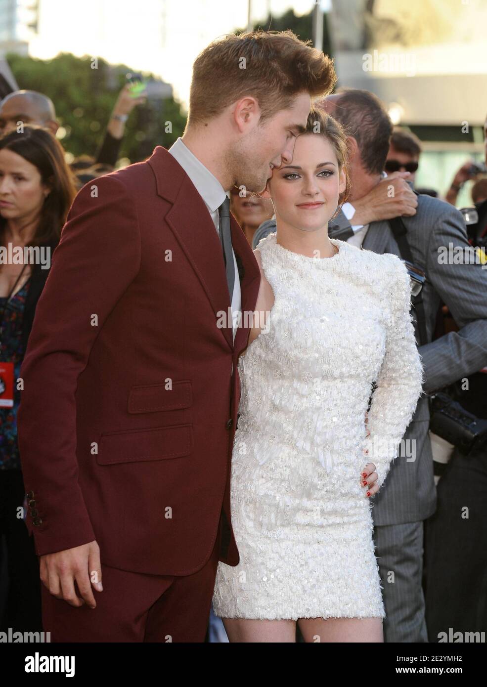 'Robert Pattinson and Kristen Stewart attend the premiere of ''The Twilight Saga: Eclipse'' part of the 2010 Los Angeles Film Festival. Los Angeles, June 24, 2010. (Pictured : Robert Pattinson, Kristen Stewart). Photo by Lionel Hahn/ABACAPRESS.COM' Stock Photo