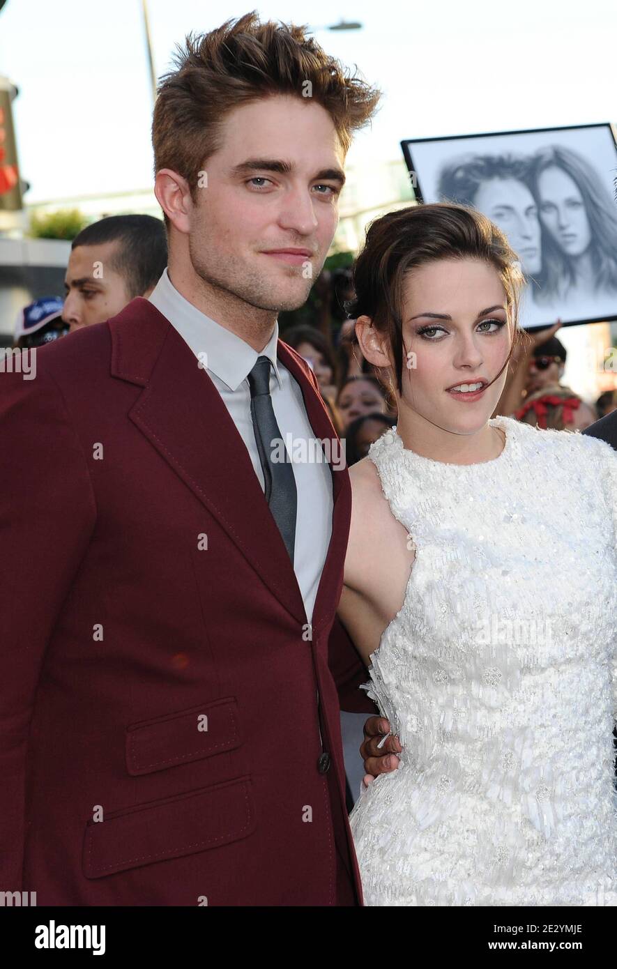 'Robert Pattinson and Kristen Stewart attend the premiere of ''The Twilight Saga: Eclipse'' part of the 2010 Los Angeles Film Festival. Los Angeles, June 24, 2010. (Pictured : Robert Pattinson, Kristen Stewart). Photo by Lionel Hahn/ABACAPRESS.COM' Stock Photo