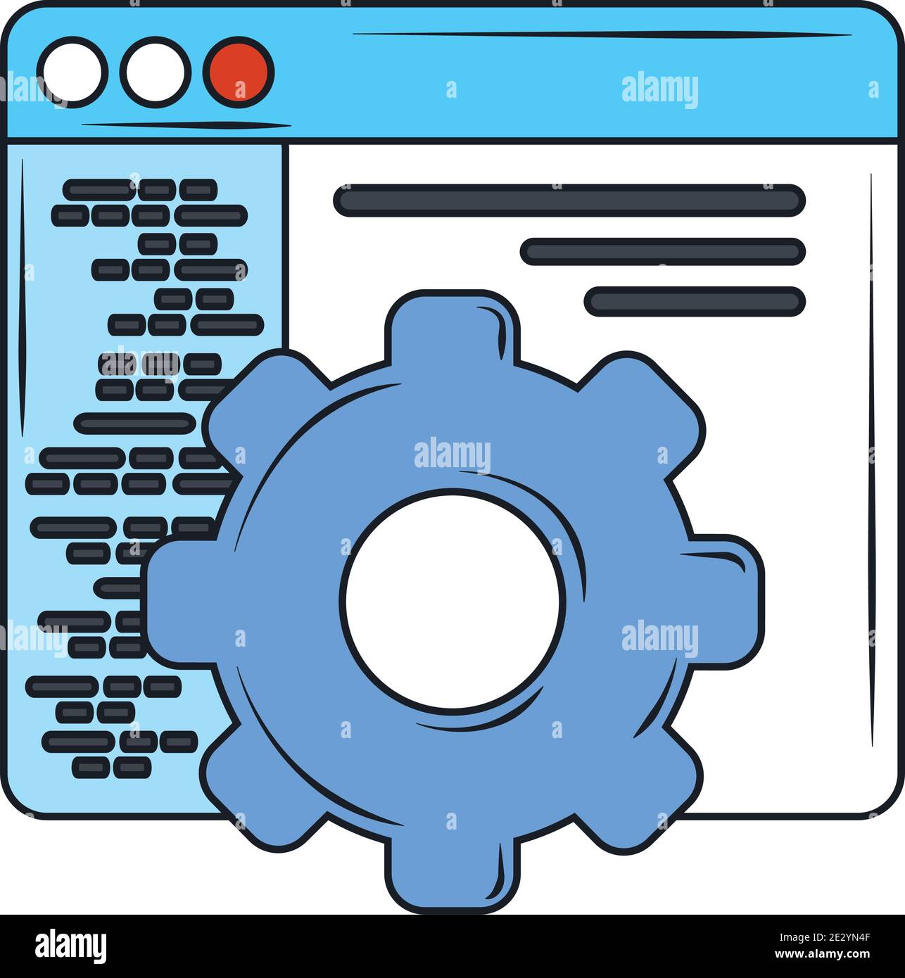 web development content netowrk creation digital software vector ...