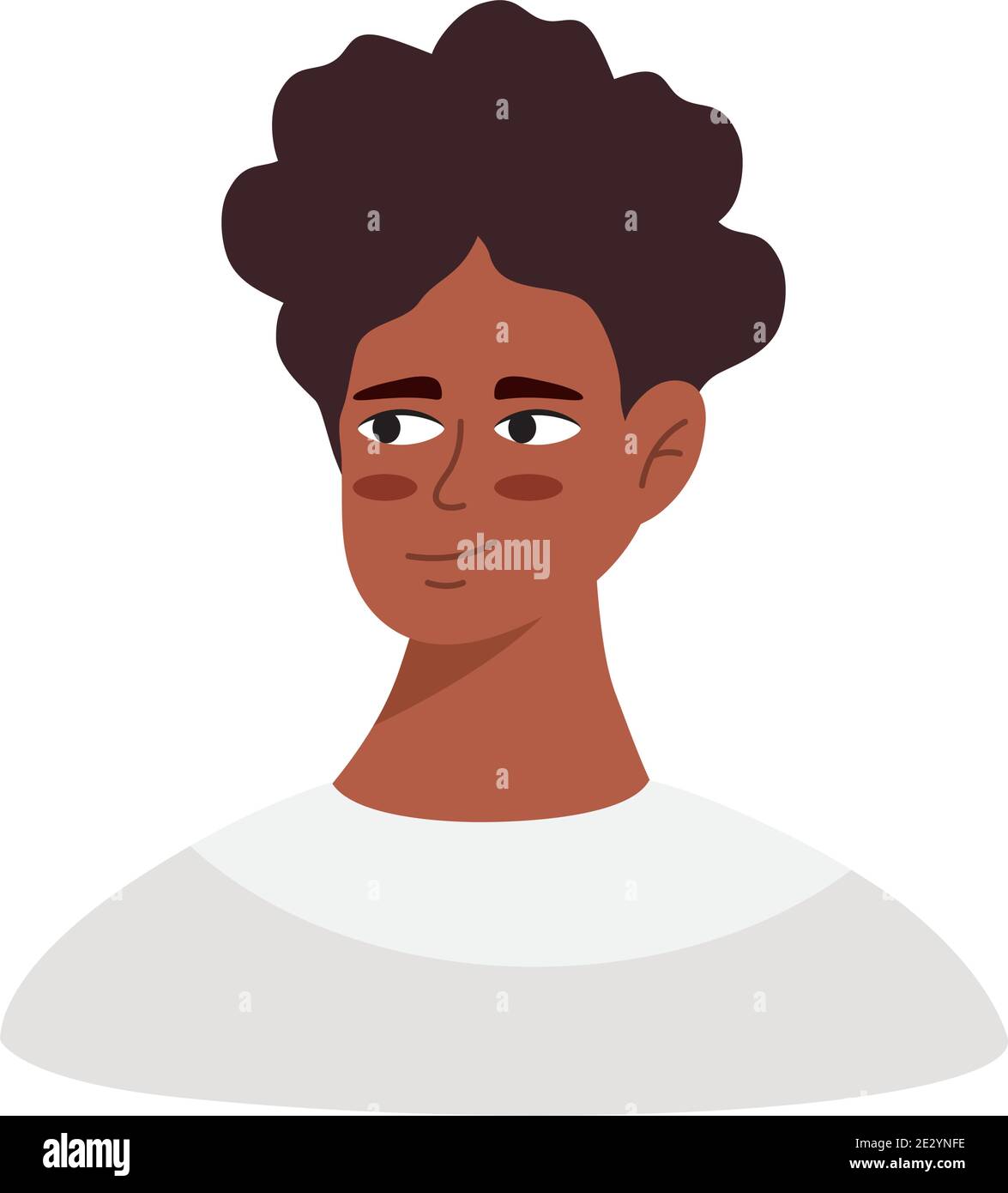 afro young man avatar character icon Stock Vector Image & Art - Alamy