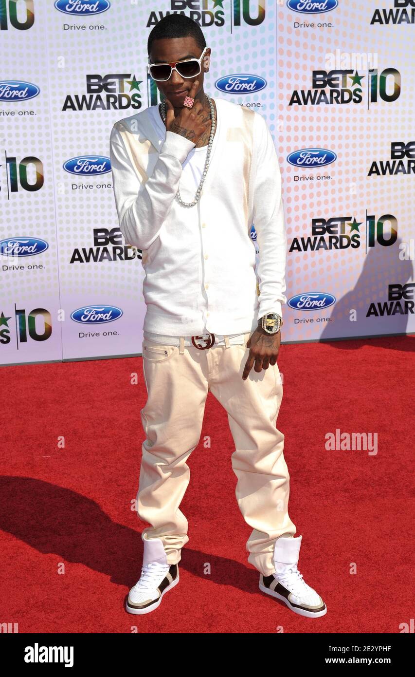 Soulja Boy attends the 2010 BET Awards held at the Shrine Auditorium in