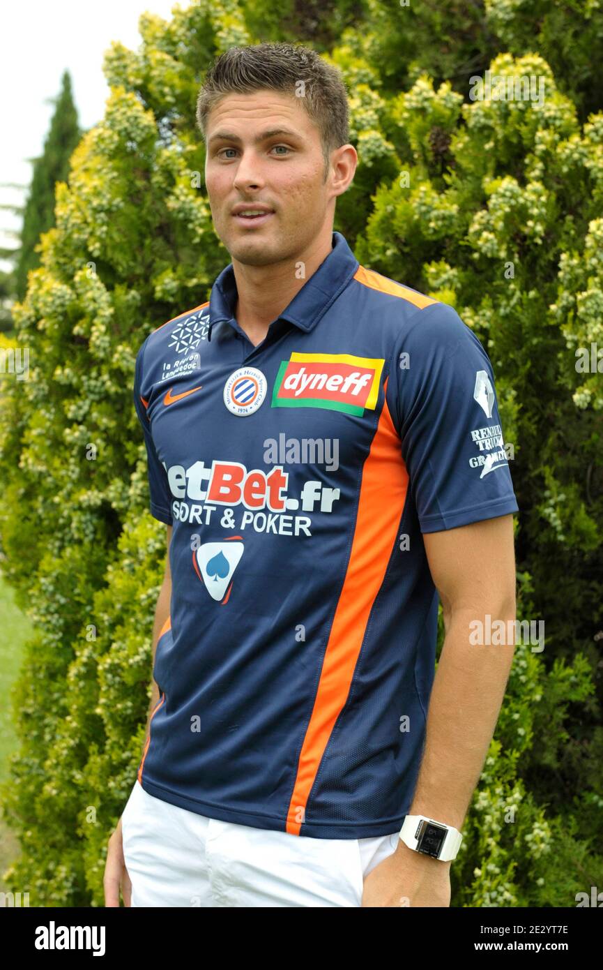 Montpellier S New Signing Olivier Giroud During The New Season First Soccer Training Session At Domaine De Grammont In Montpellier France On June 28 10 Photo By Sylvain Thomas Abacapress Com Stock Photo Alamy