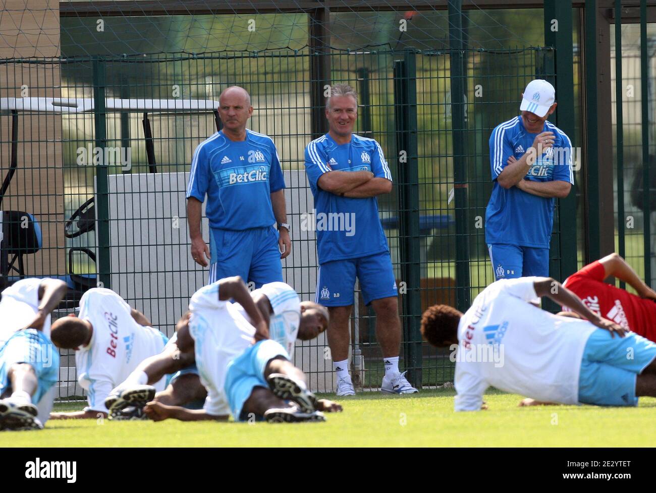 Olympique de Marseille's coach Didier Deschamps