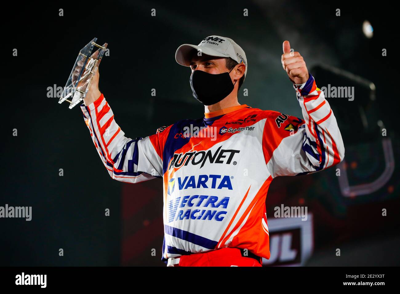 Gyenes Emanuel (rou), KTM, Autonet Motorcycle Team, Original by Motul, Moto, Bike, portrait during the finishing podium cerem / LM Stock Photo