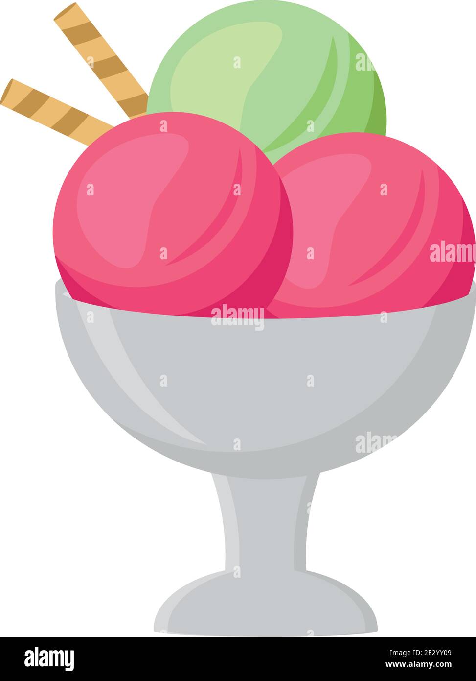Three ice cream balls Stock Vector Images - Alamy