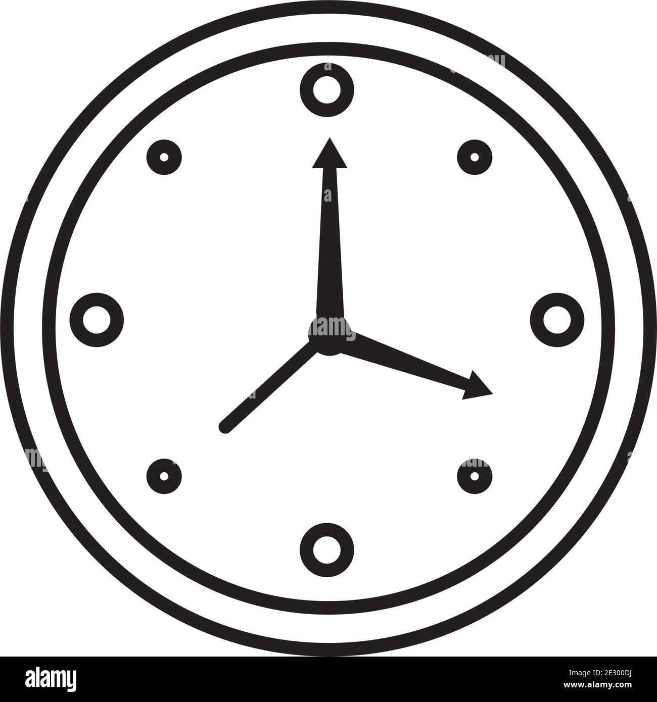 time clock watch analog style line icon Stock Vector Image & Art Alamy