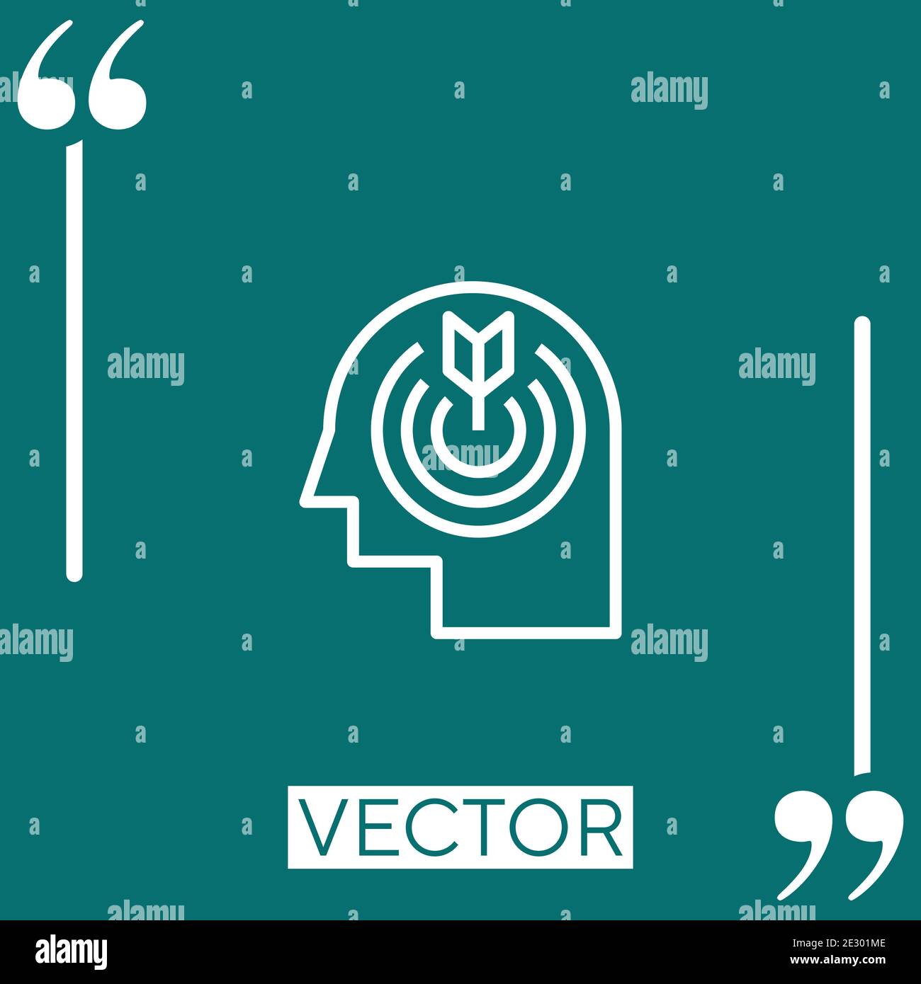 focus vector icon Linear icon. Editable stroke line Stock Vector