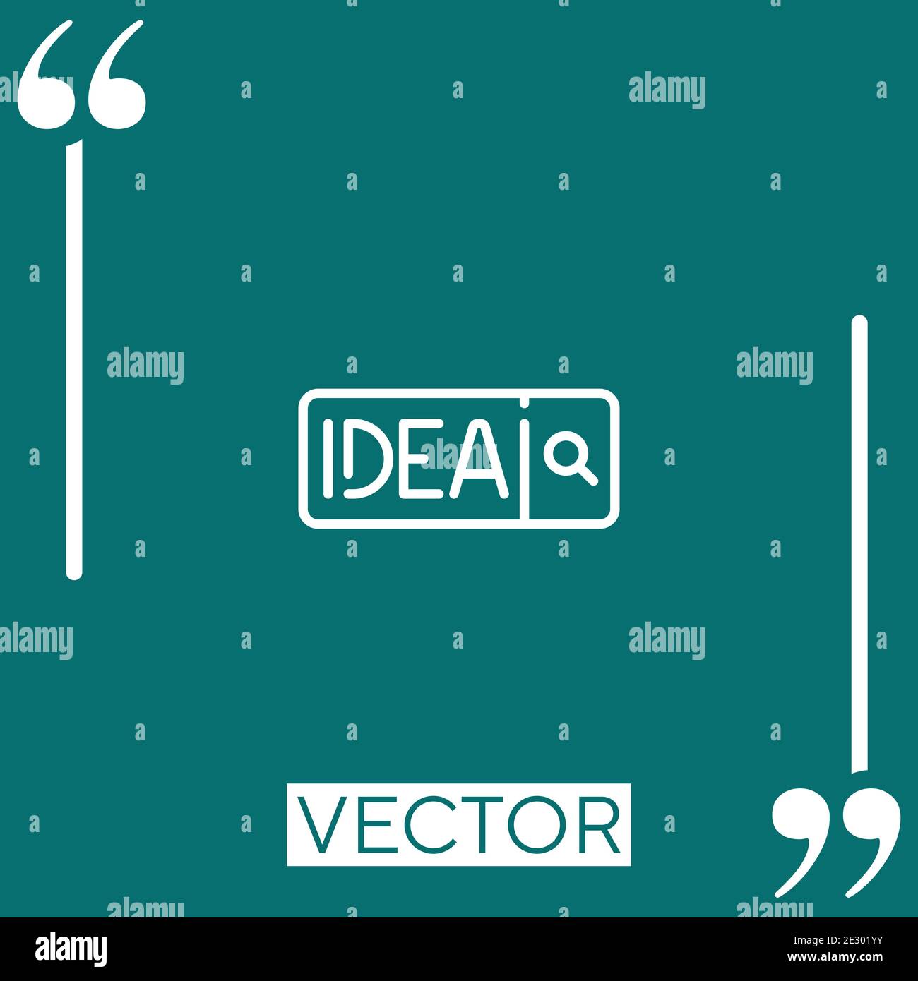 search engine vector icon Linear icon. Editable stroke line Stock Vector