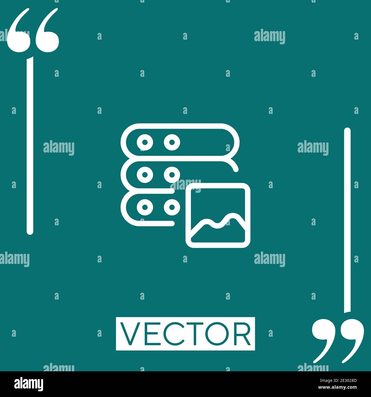 picture vector icon Linear icon. Editable stroke line Stock Vector