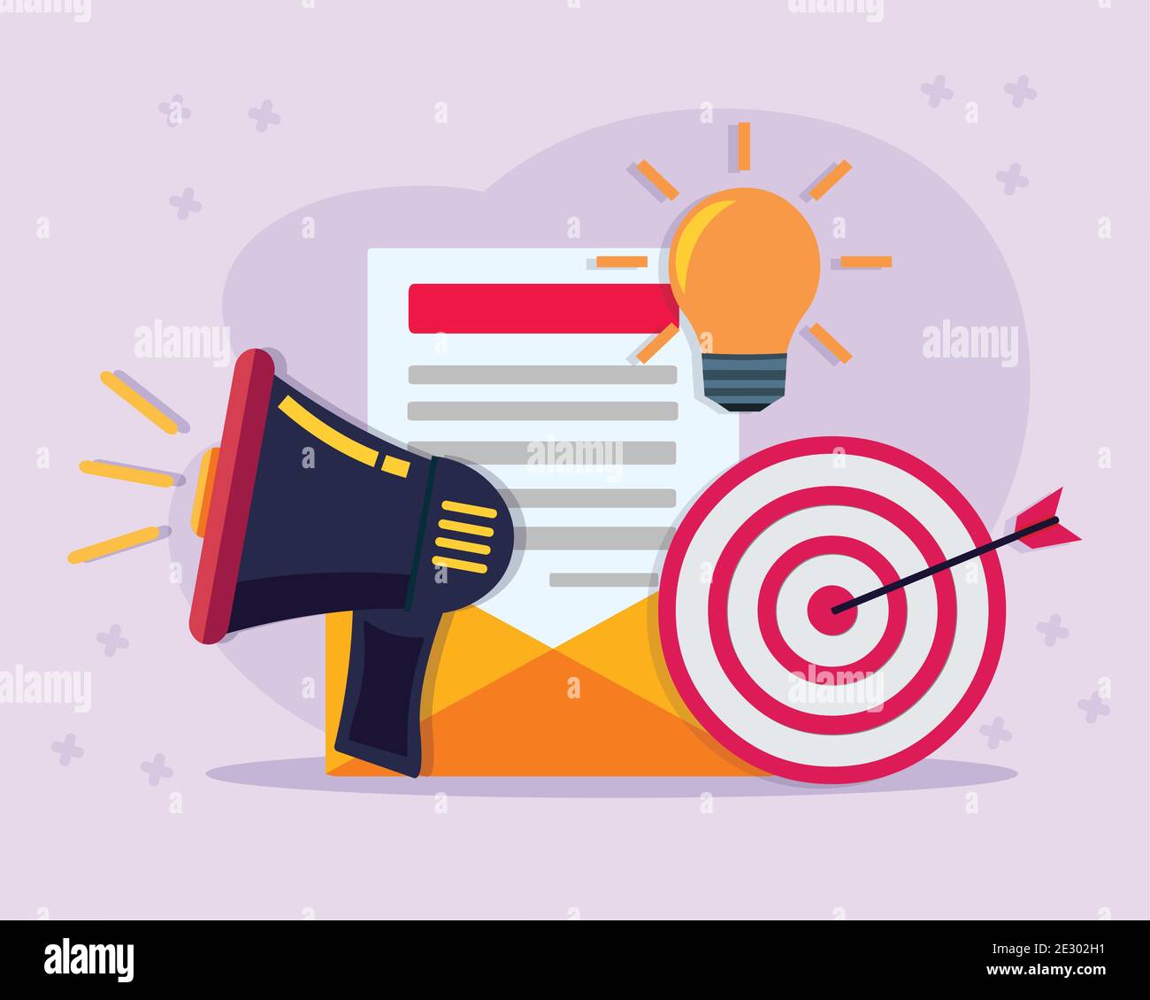 email marketing concept vector illustration Stock Vector