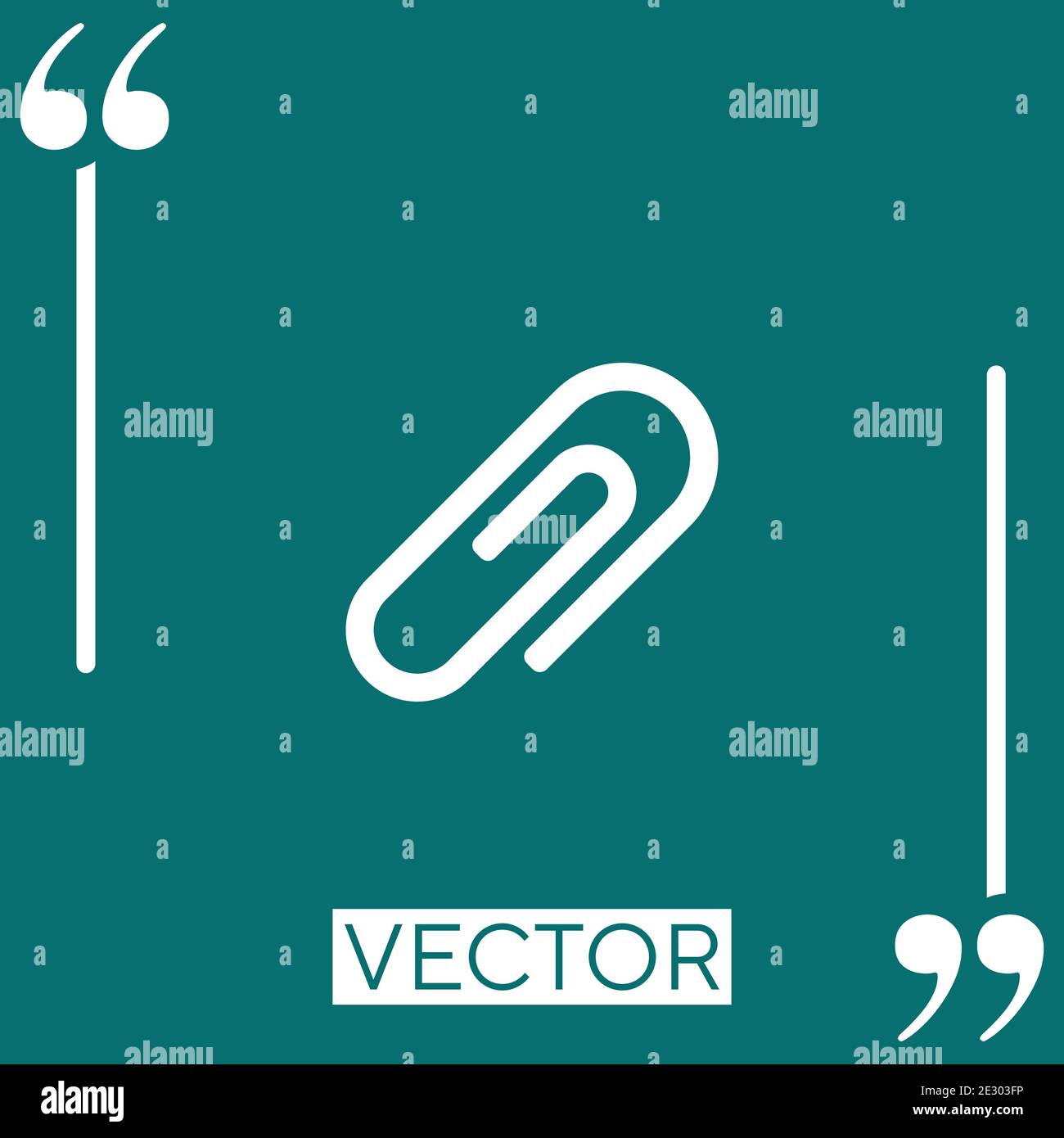 attach clipboard button Linear icon. Editable stroke line Stock Vector