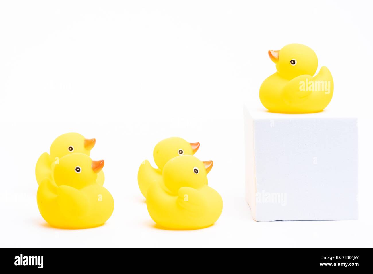 Group of rubber ducks fishing game for children, at fair Stock Photo - Alamy