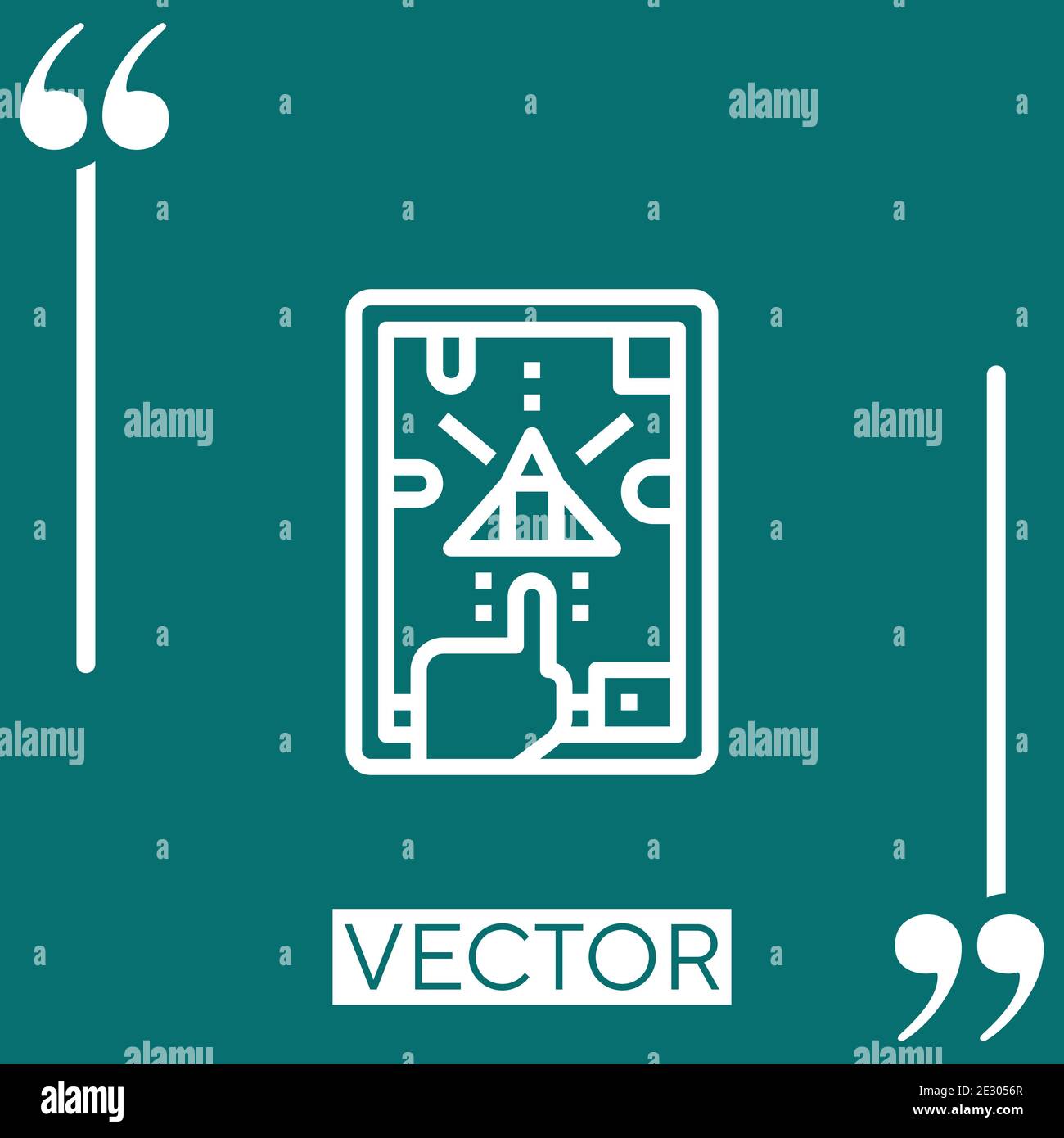 action game vector icon Linear icon. Editable stroked line Stock Vector