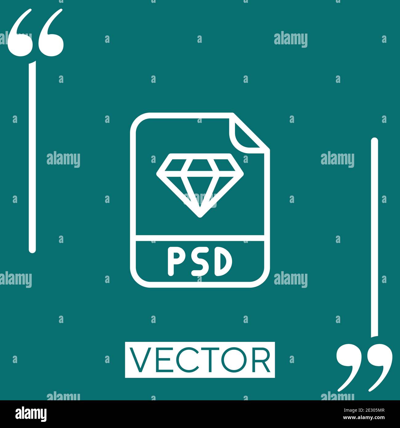 psd vector icon Linear icon. Editable stroke line Stock Vector