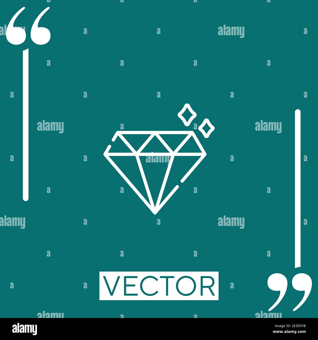 value vector icon Linear icon. Editable stroke line Stock Vector Image ...