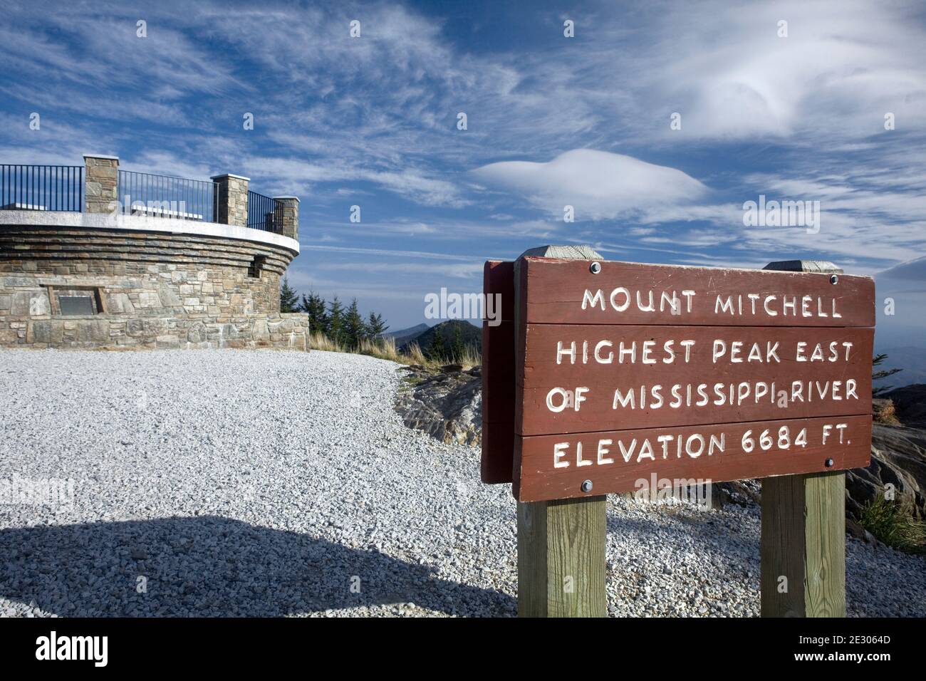 NC0025200...NORTH CAROLINA The top of Mount Mitchell the higest