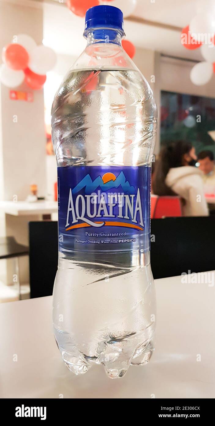 Aquafina the mineral water bottle Stock Photo