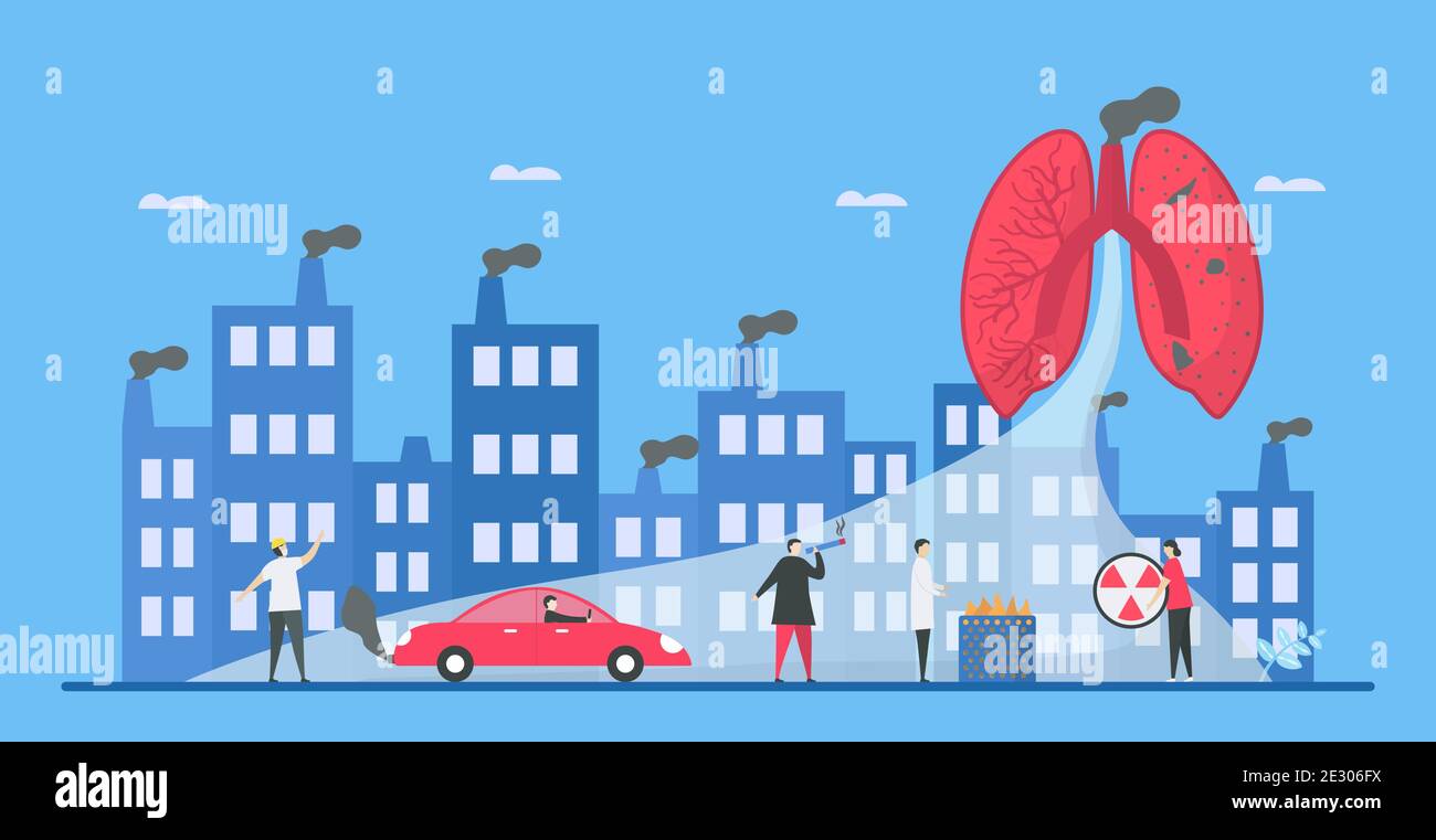 Air pollution, such as PM2.5 and PM10, causes danger to people. This