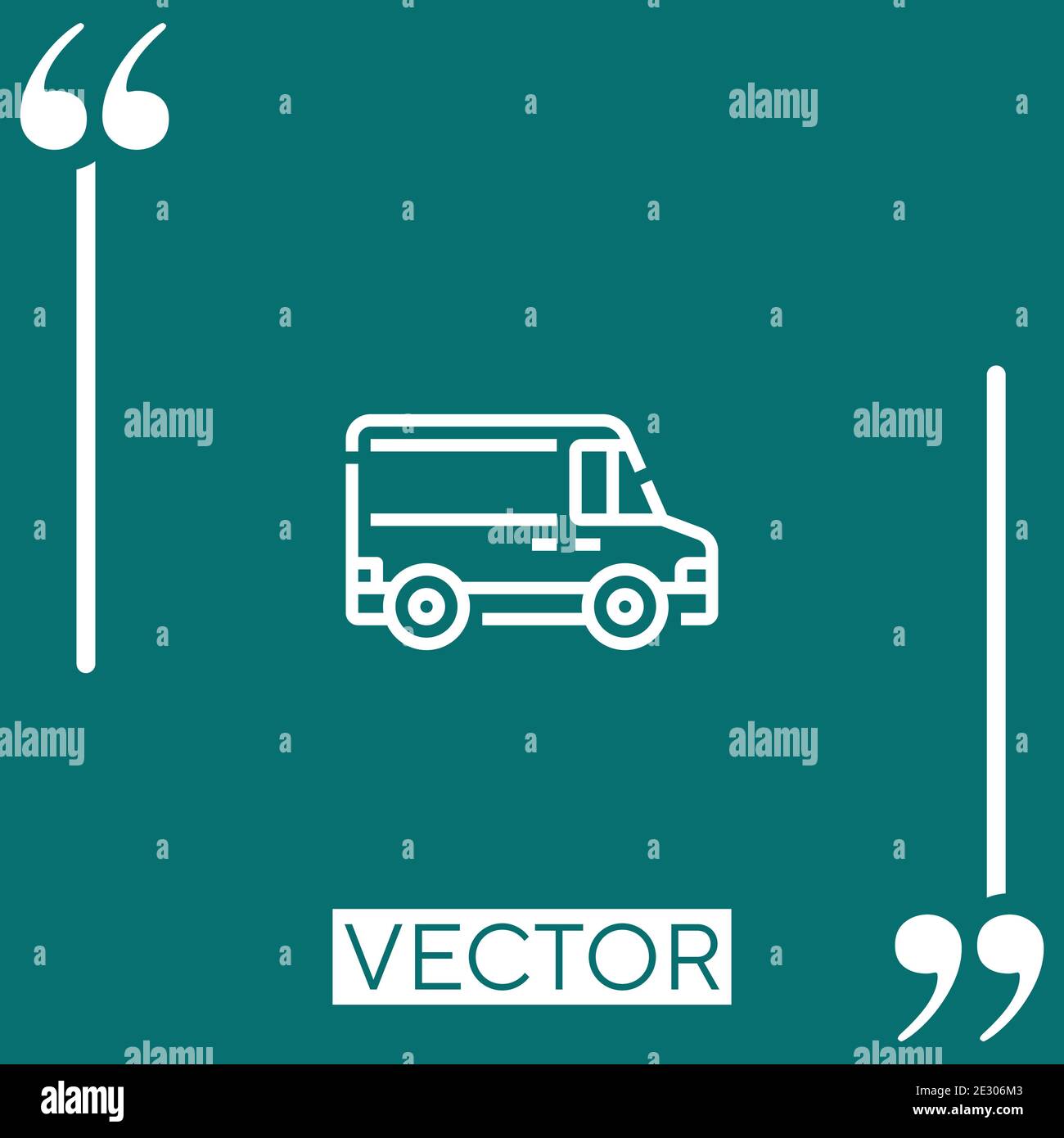 delivery vector icon Linear icon. Editable stroked line Stock Vector