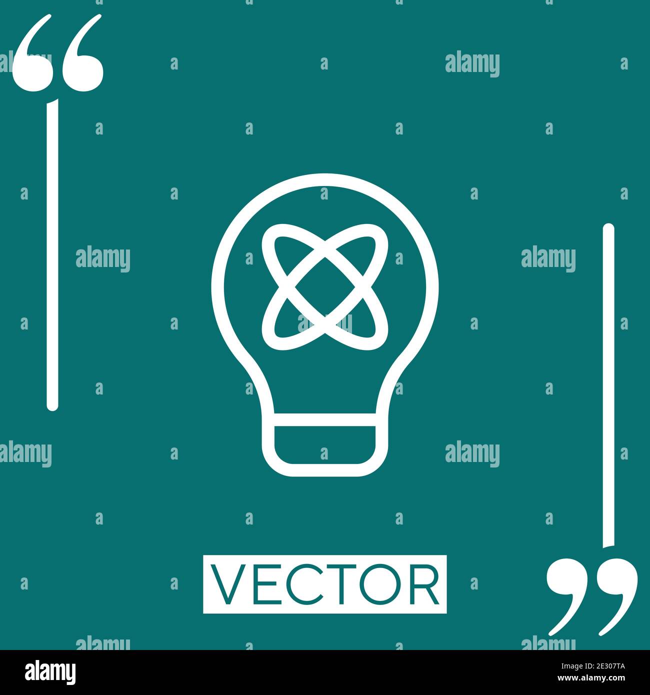 idea vector icon Linear icon. Editable stroked line Stock Vector