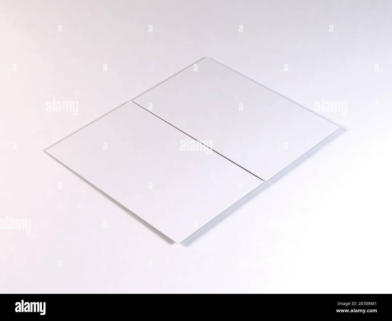 Realistic Business Card Mockup Scene Template Stock Photo - Alamy