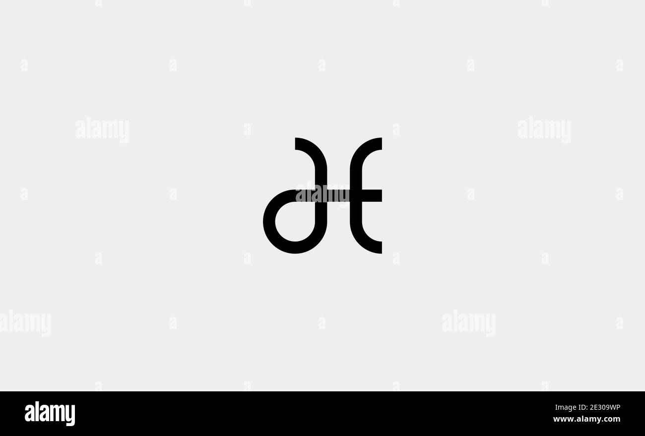letter ae monogram logo design vector illustration Stock Vector Image ...