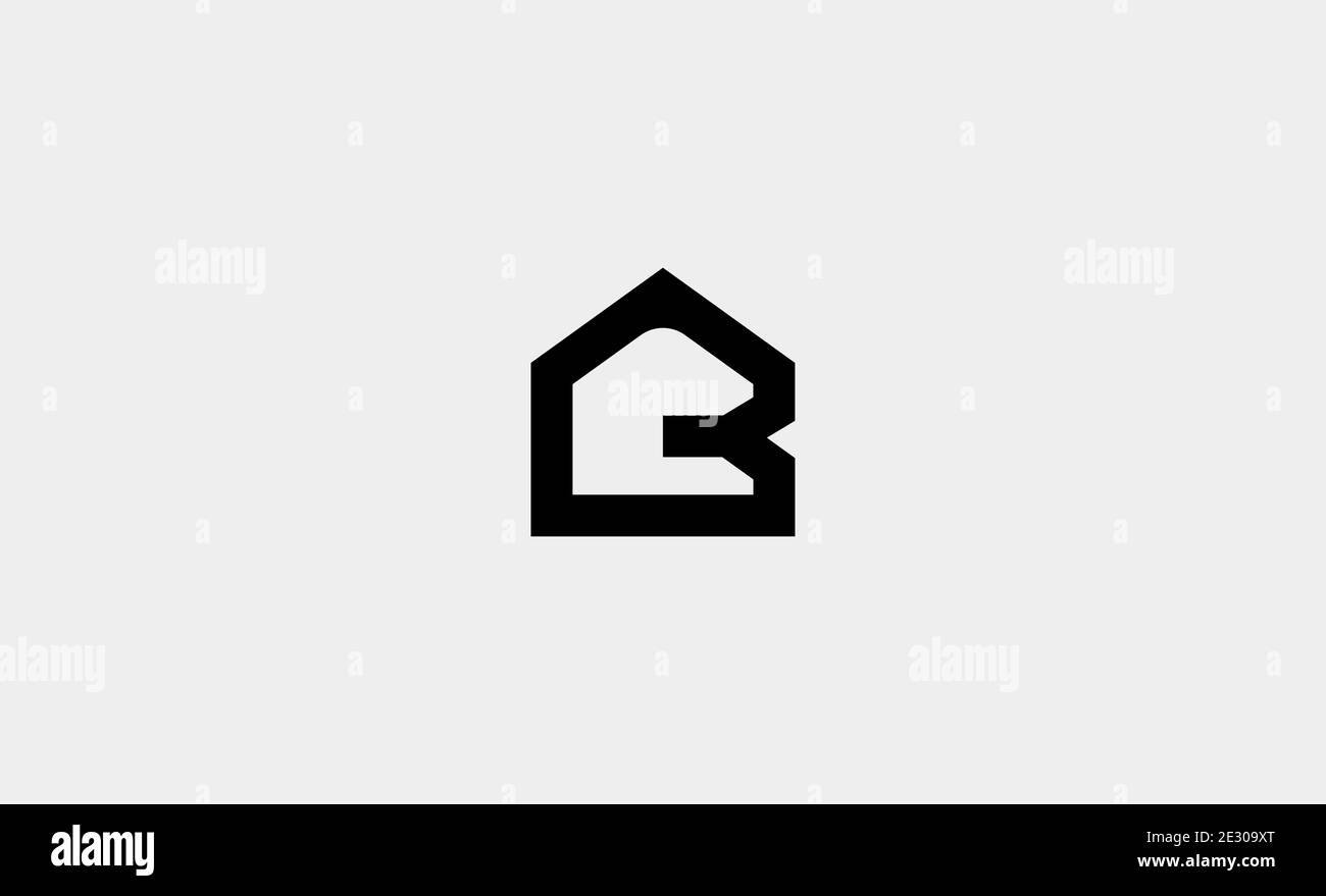 letter B house logo design vector illustration Stock Vector
