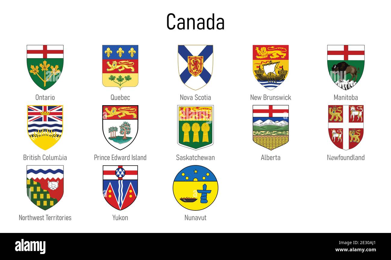 Coat of arms of the provinces of Canada, All Canadian regions emblem