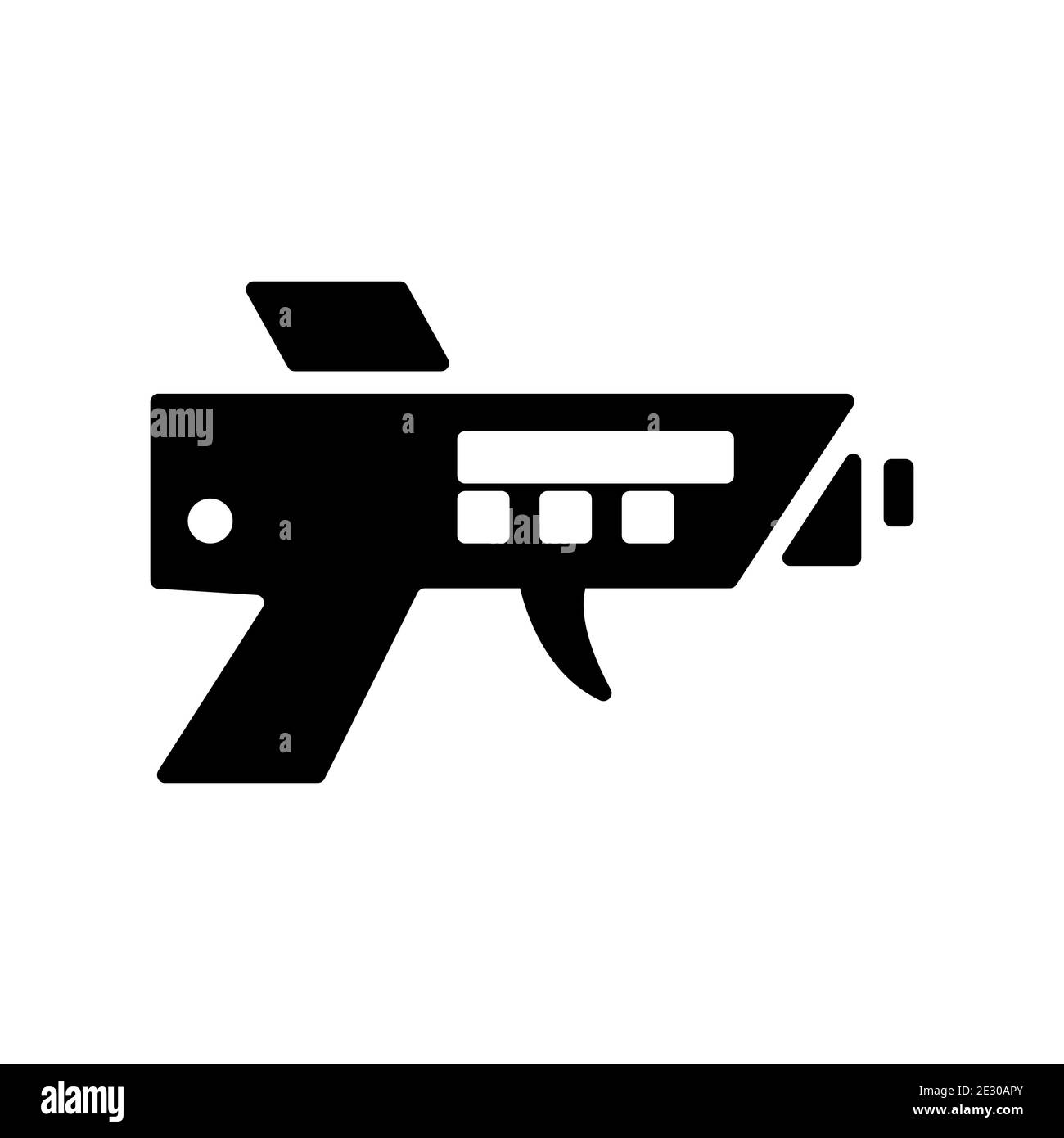 Futuristic Laser gun Icon Vector Template EPS10 File Stock Vector Image &  Art - Alamy