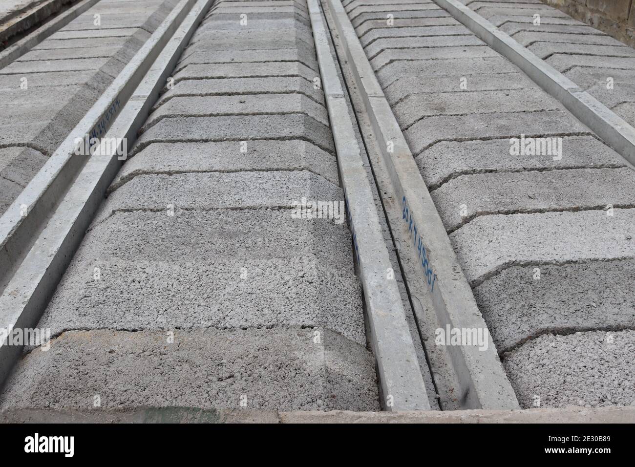 Sbs Suspended Beam Slab Prestressed Concrete Slab System Stock Photo Alamy