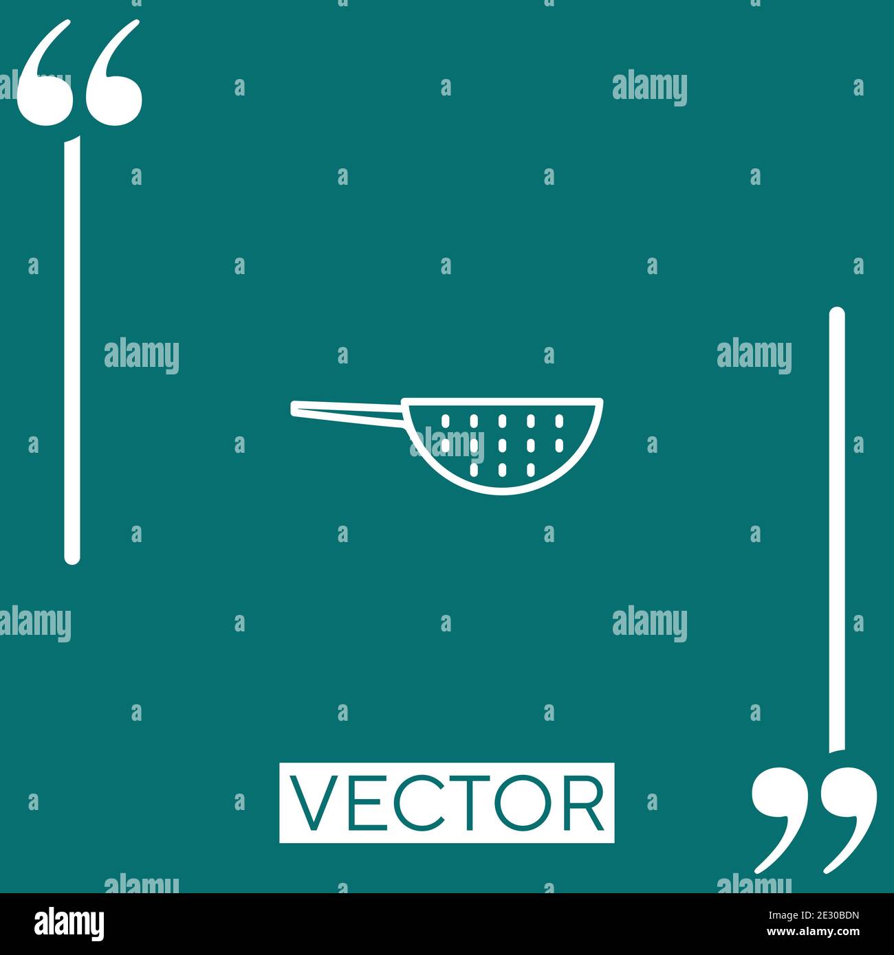 colander Linear icon. Editable stroke line Stock Vector Image & Art Alamy