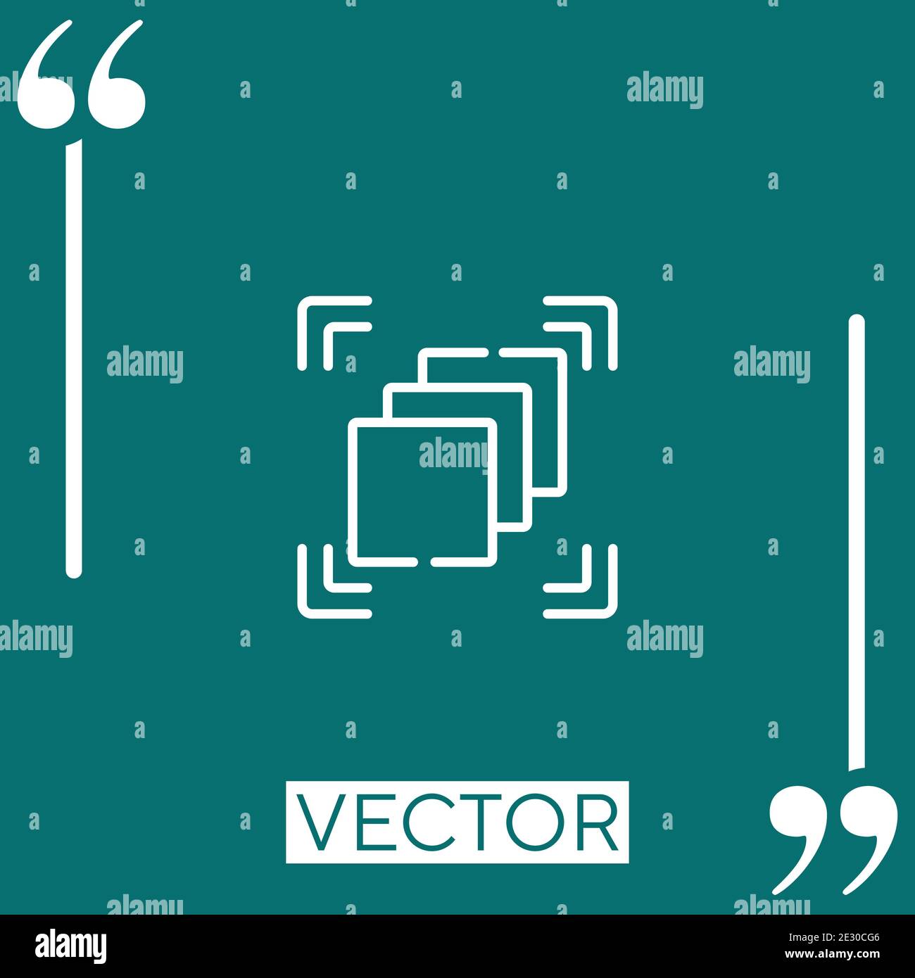 depth perception vector icon Linear icon. Editable stroke line Stock
