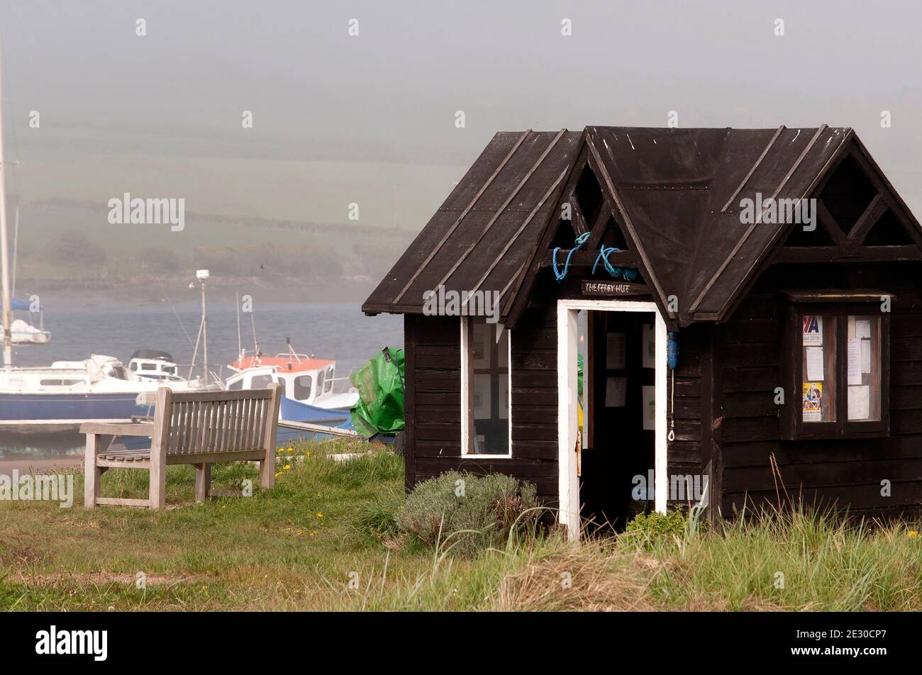 Alnmouth Ferry Hut, Northumberland Stock Photo - Alamy