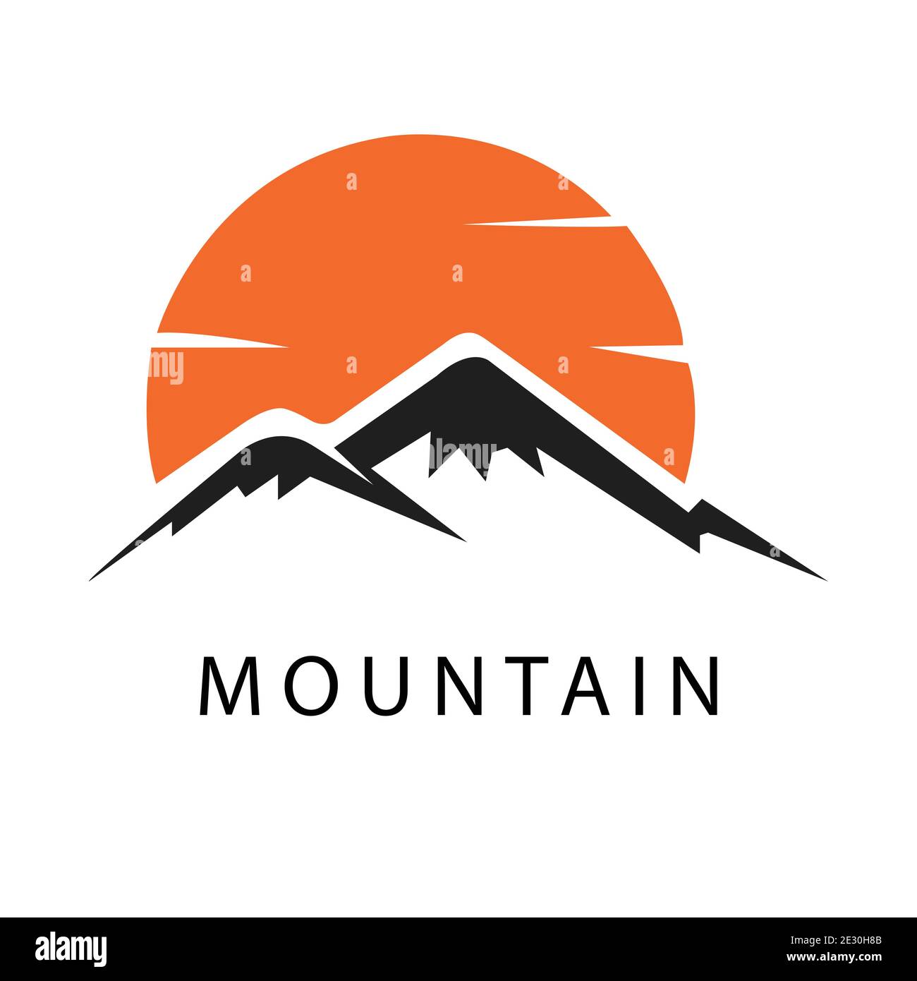 abstract Mountain logo icon vector Stock Vector