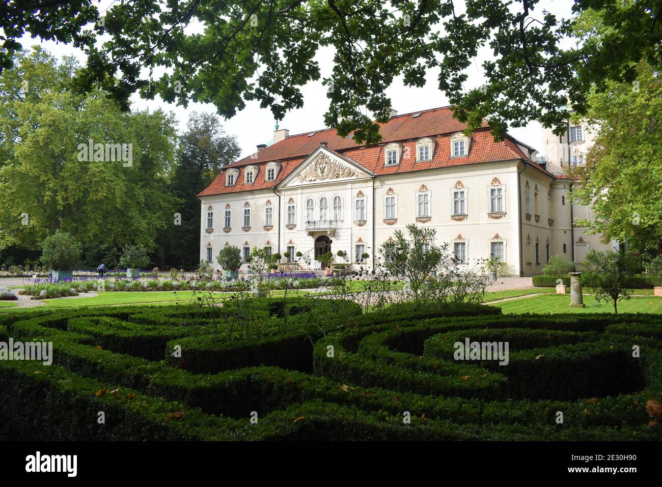 Nieborow polish palace Stock Photo
