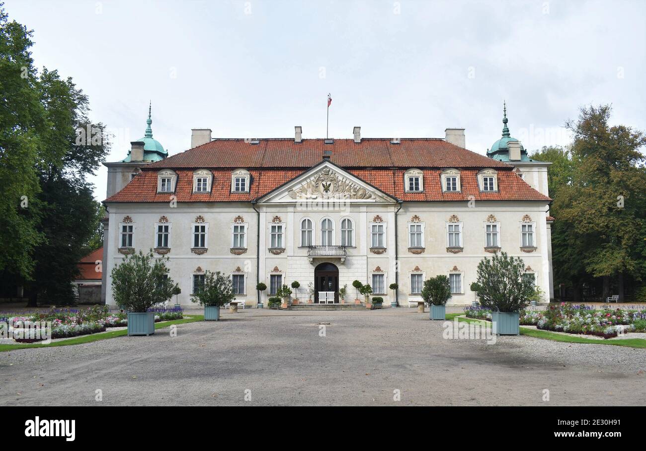 Nieborow polish palace Stock Photo