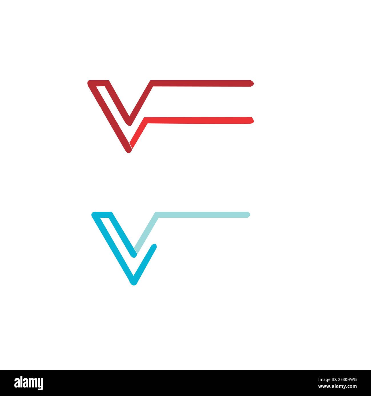 initial letter V logo vector Stock Vector