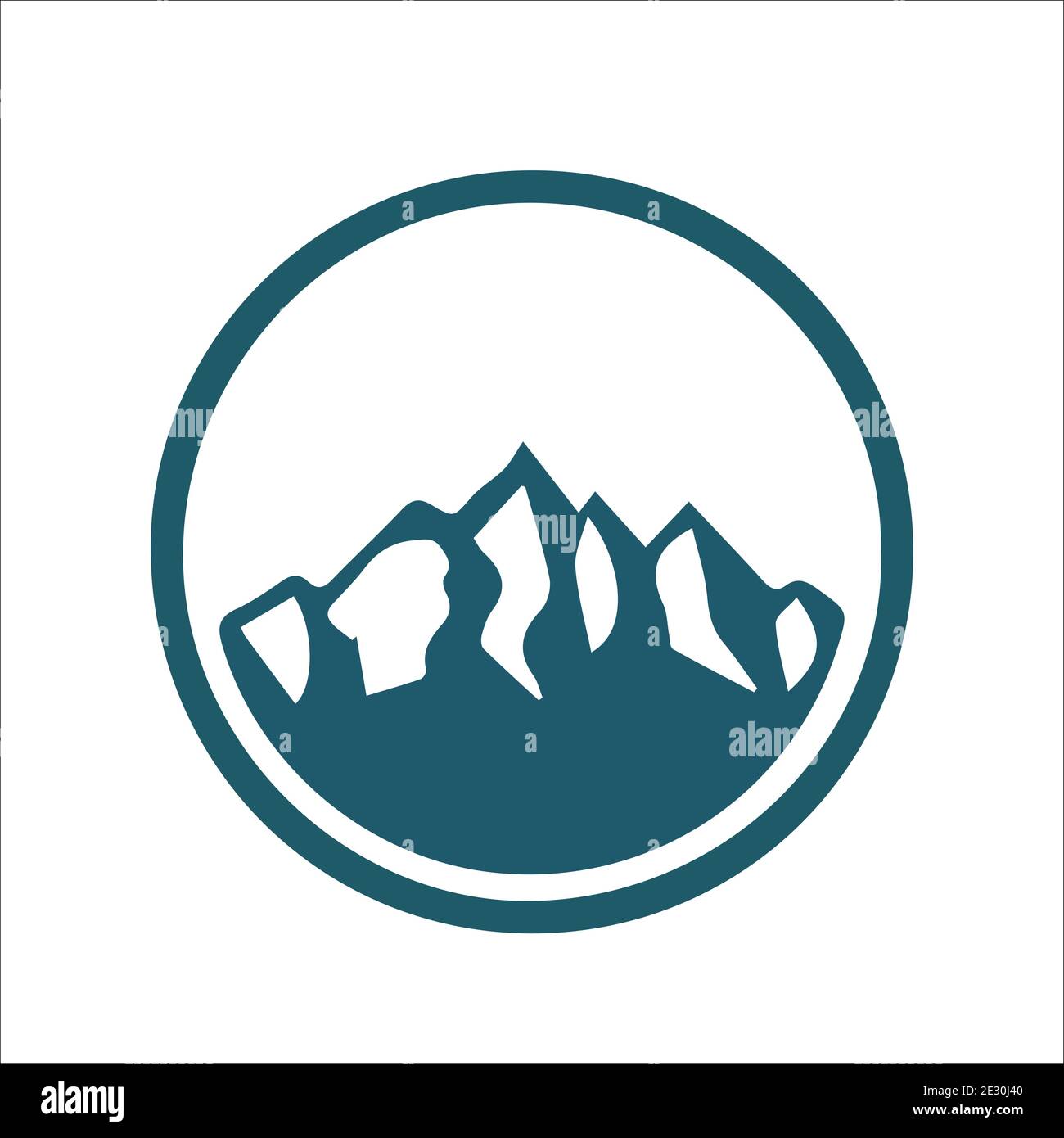 abstract Mountain logo icon vector Stock Vector