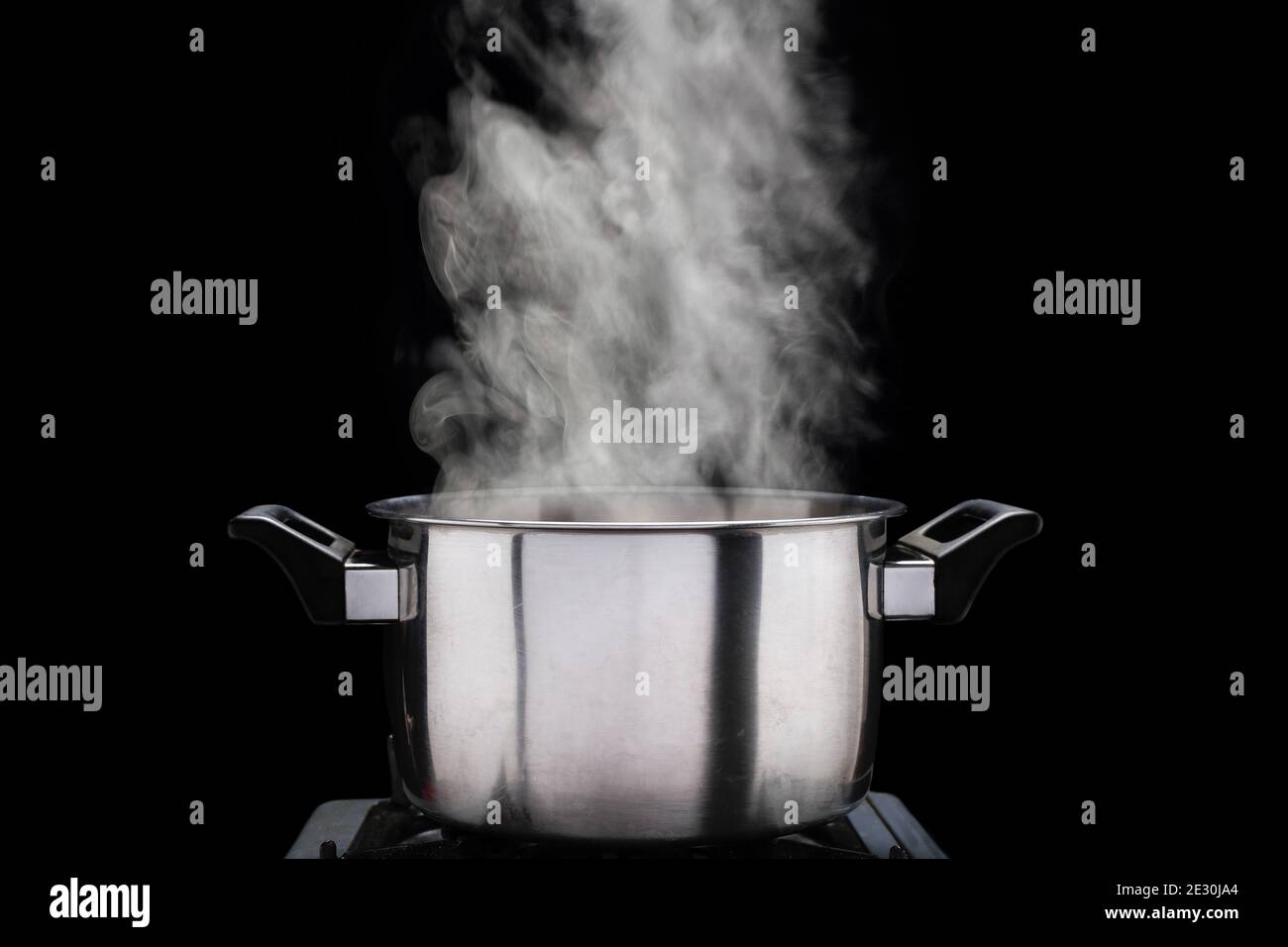 steam over cooking pot Stock Photo Alamy