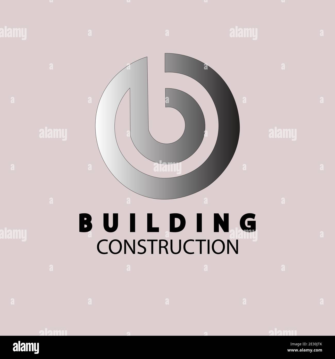 real estate building construction logo Stock Vector