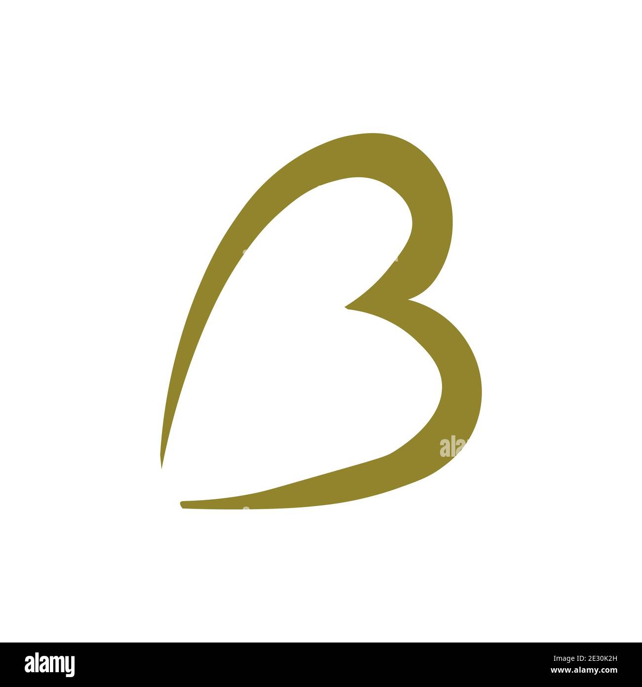 Initial letter B logo icon vector Stock Vector