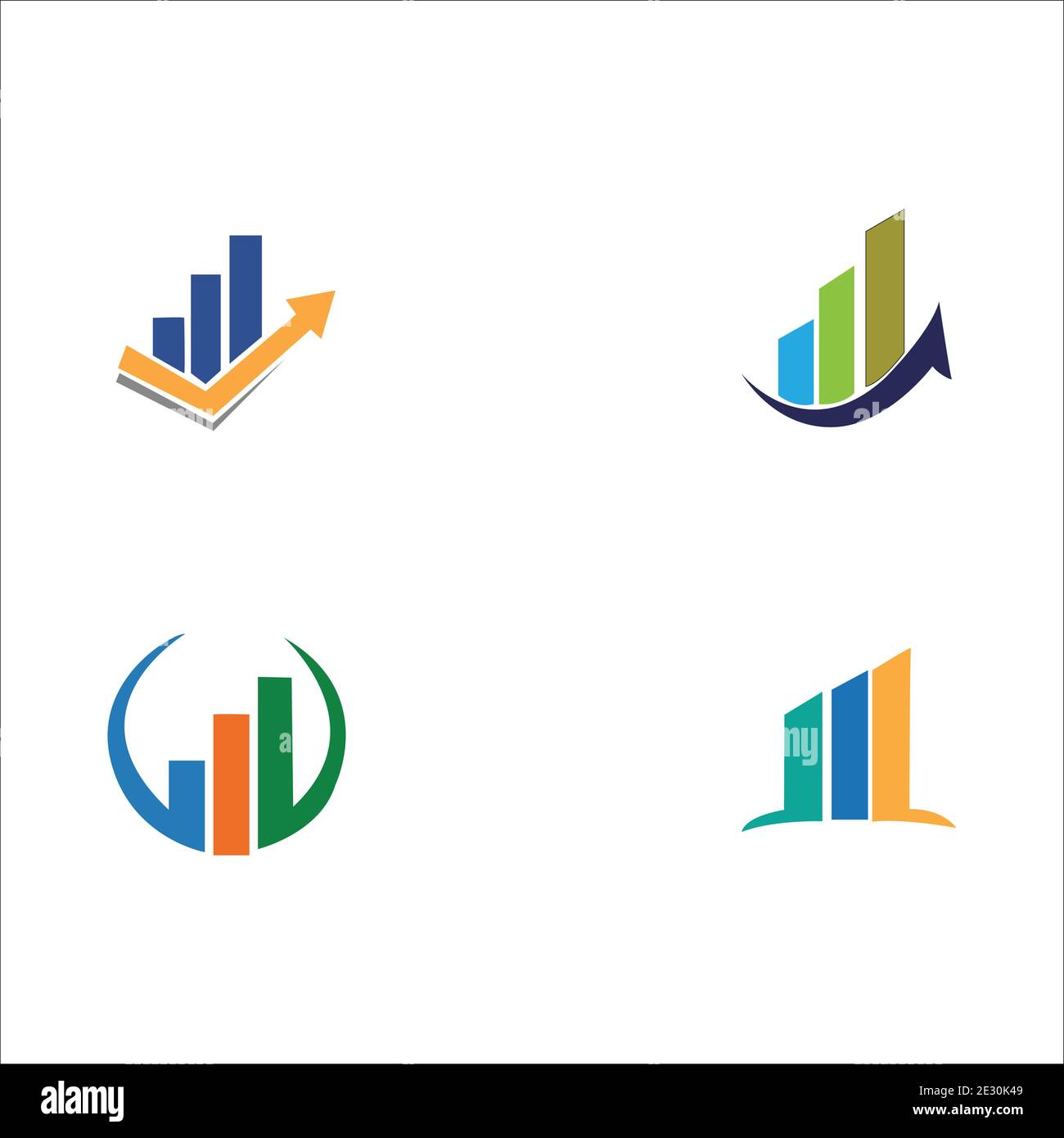 Business finance logo vector illustration Stock Vector
