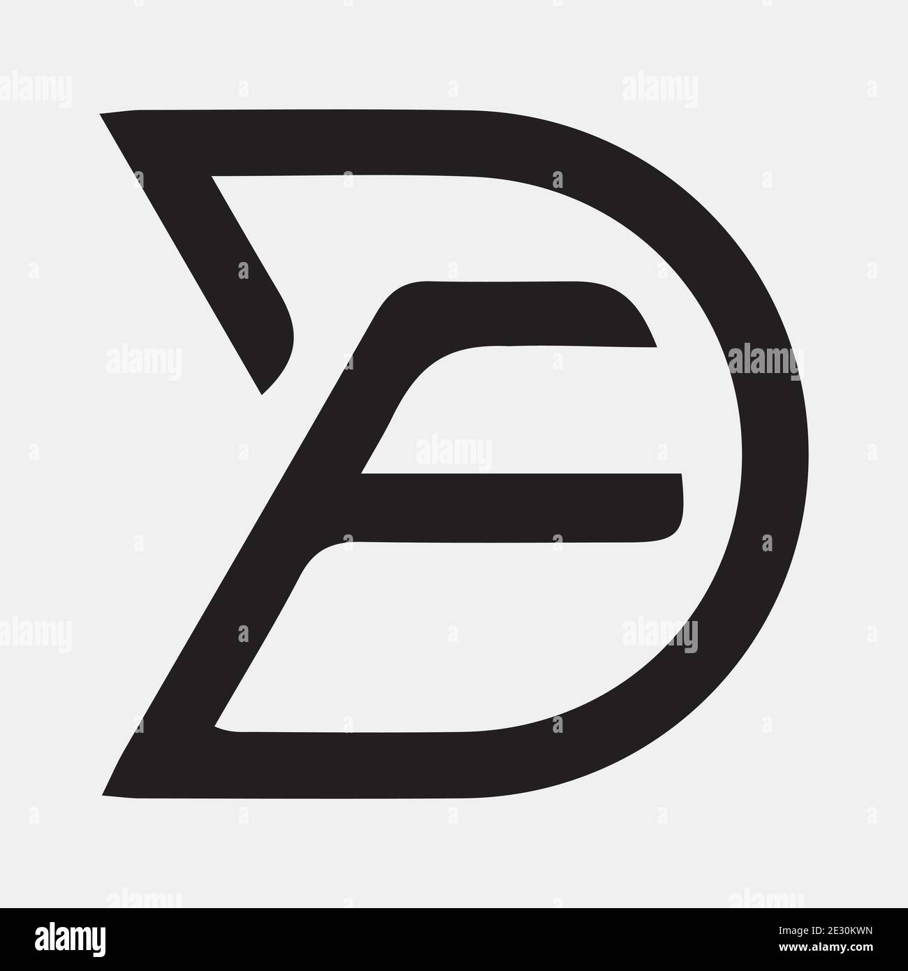 Initial letter D logo vector Stock Vector