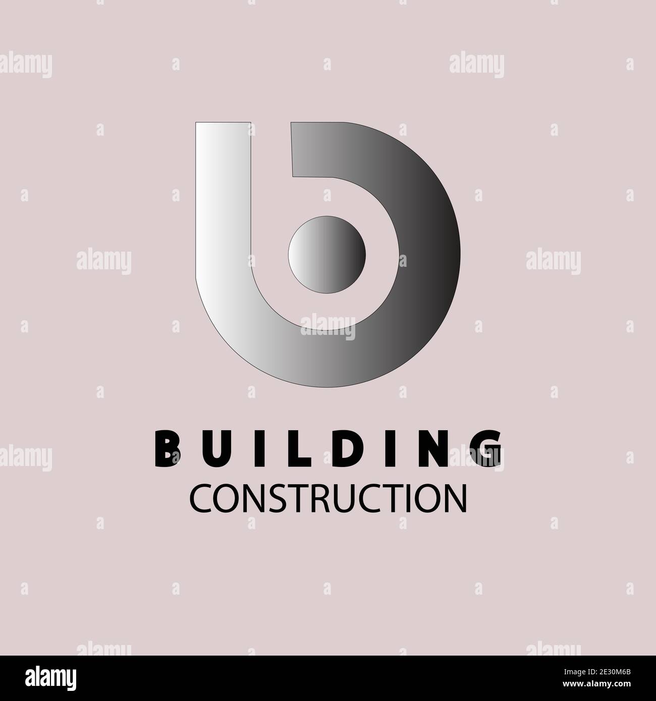 real estate building construction logo Stock Vector