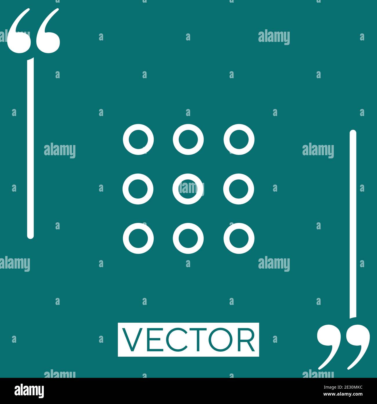 setup dots Linear icon. Editable stroke line Stock Vector