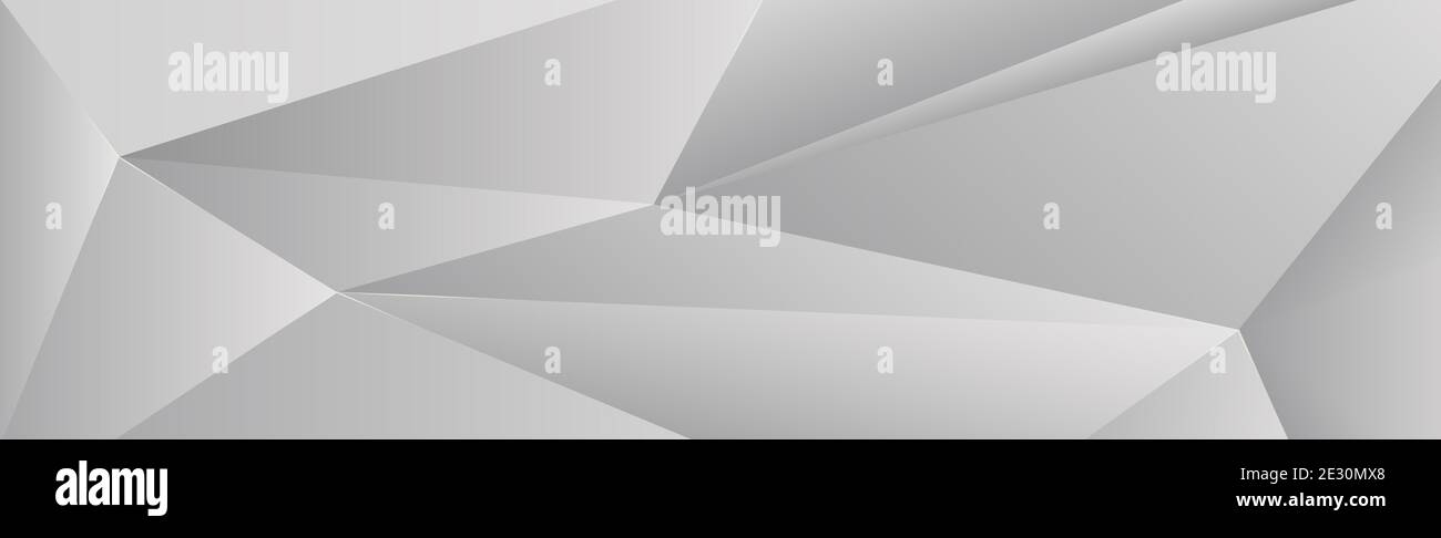 Abstract gray triangles background in different sizes - illustration Stock Photo