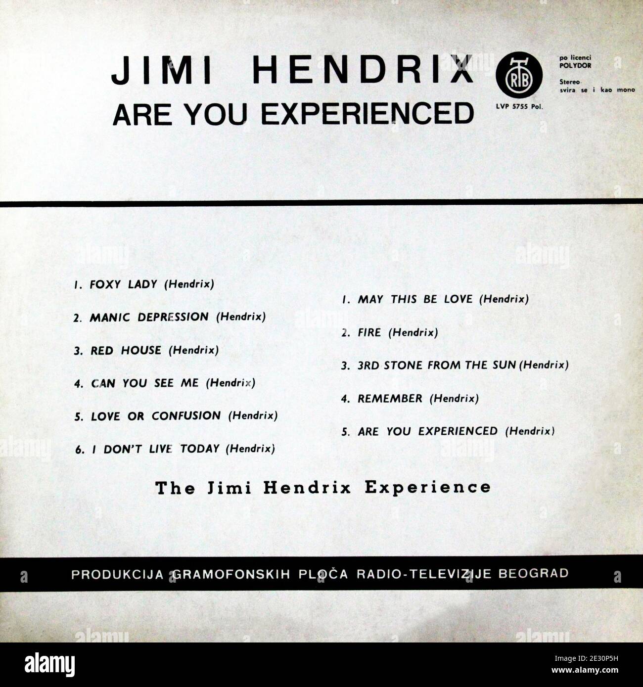 Jimi hendrix first album hi-res stock photography and images - Alamy