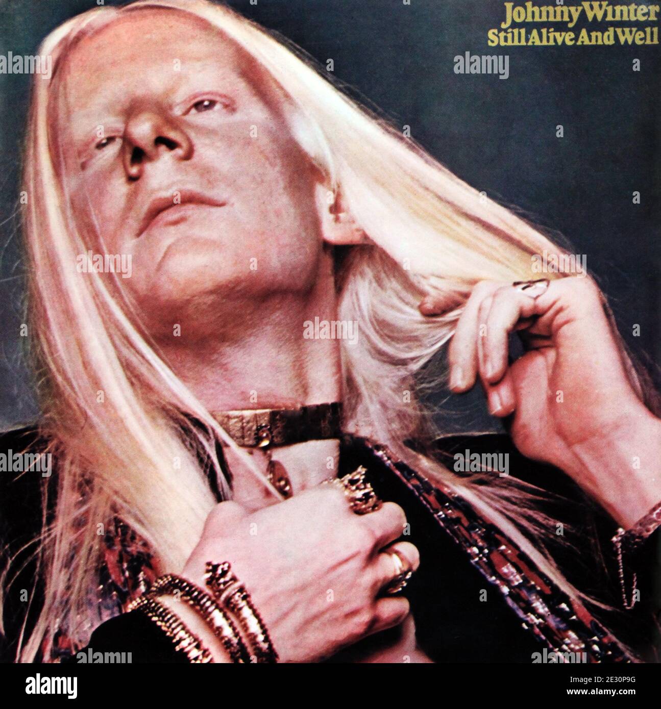 Johnny Winter: 1973. LP front cover: Still Alive And Well Stock Photo ...